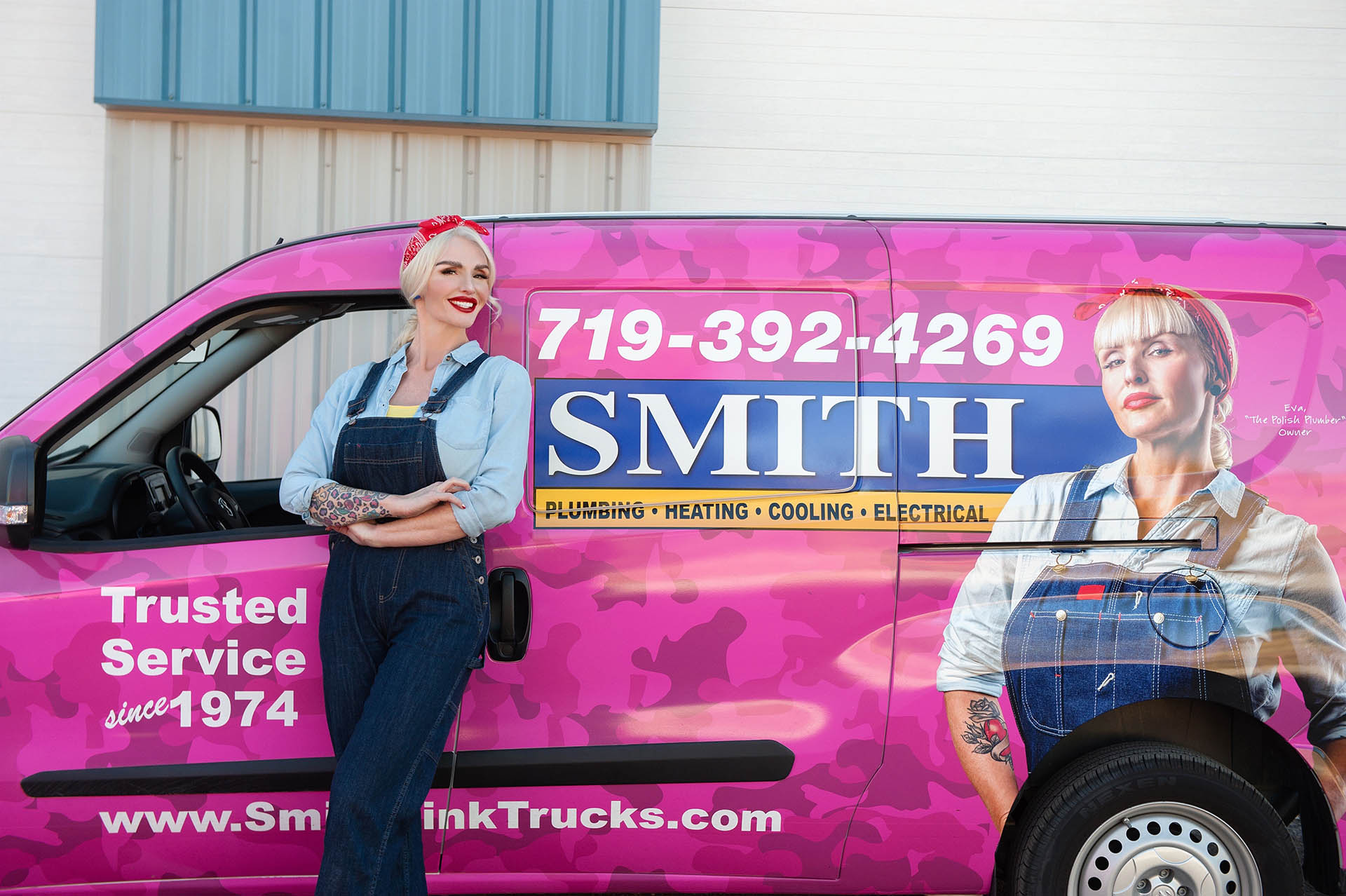 Smith Pink Trucks service truck